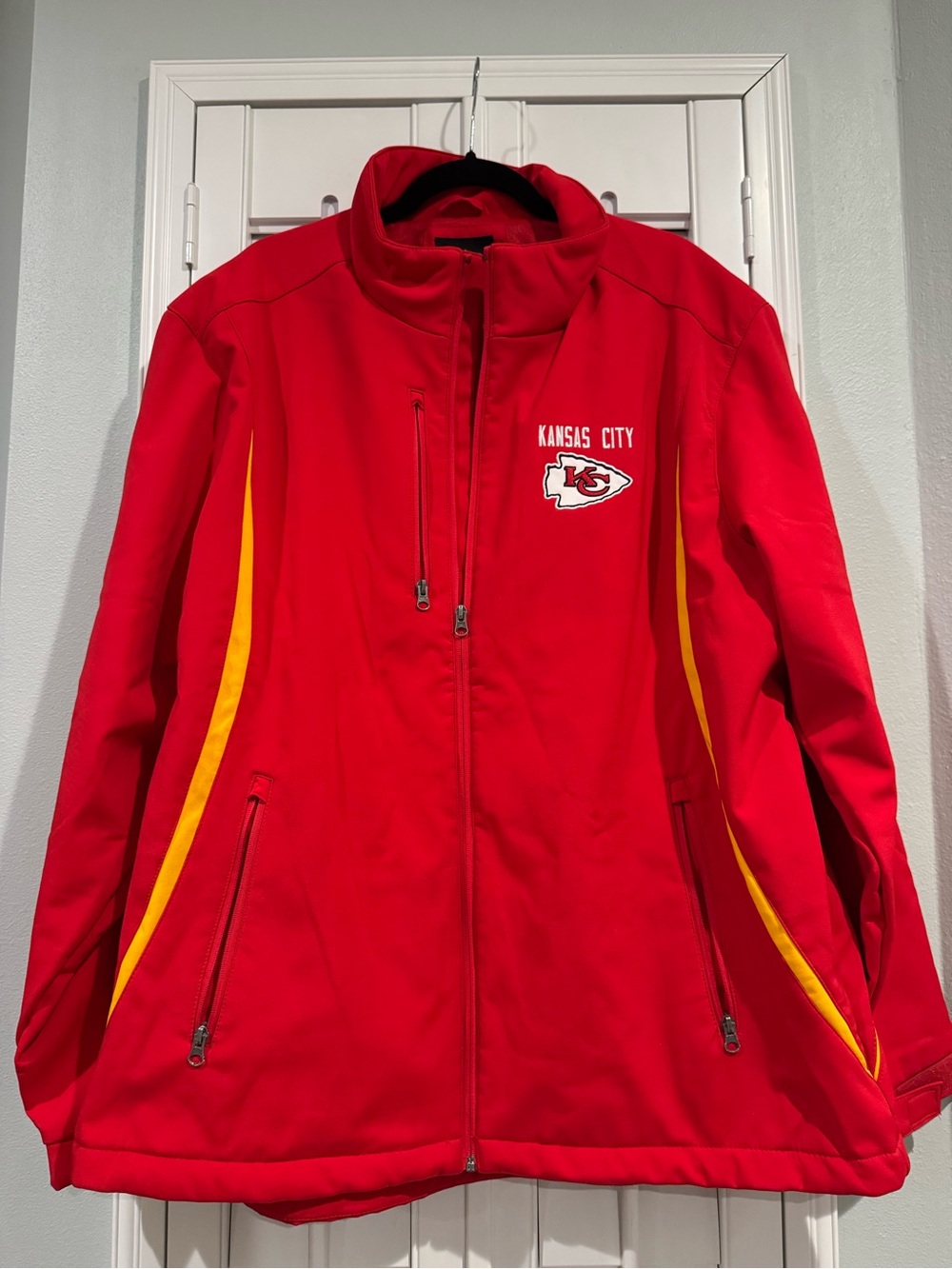 NFL Kansas City Chiefs - Red Softshell Jacket with Yellow Accents